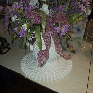 Fenton Cream Fluted Cake Stand